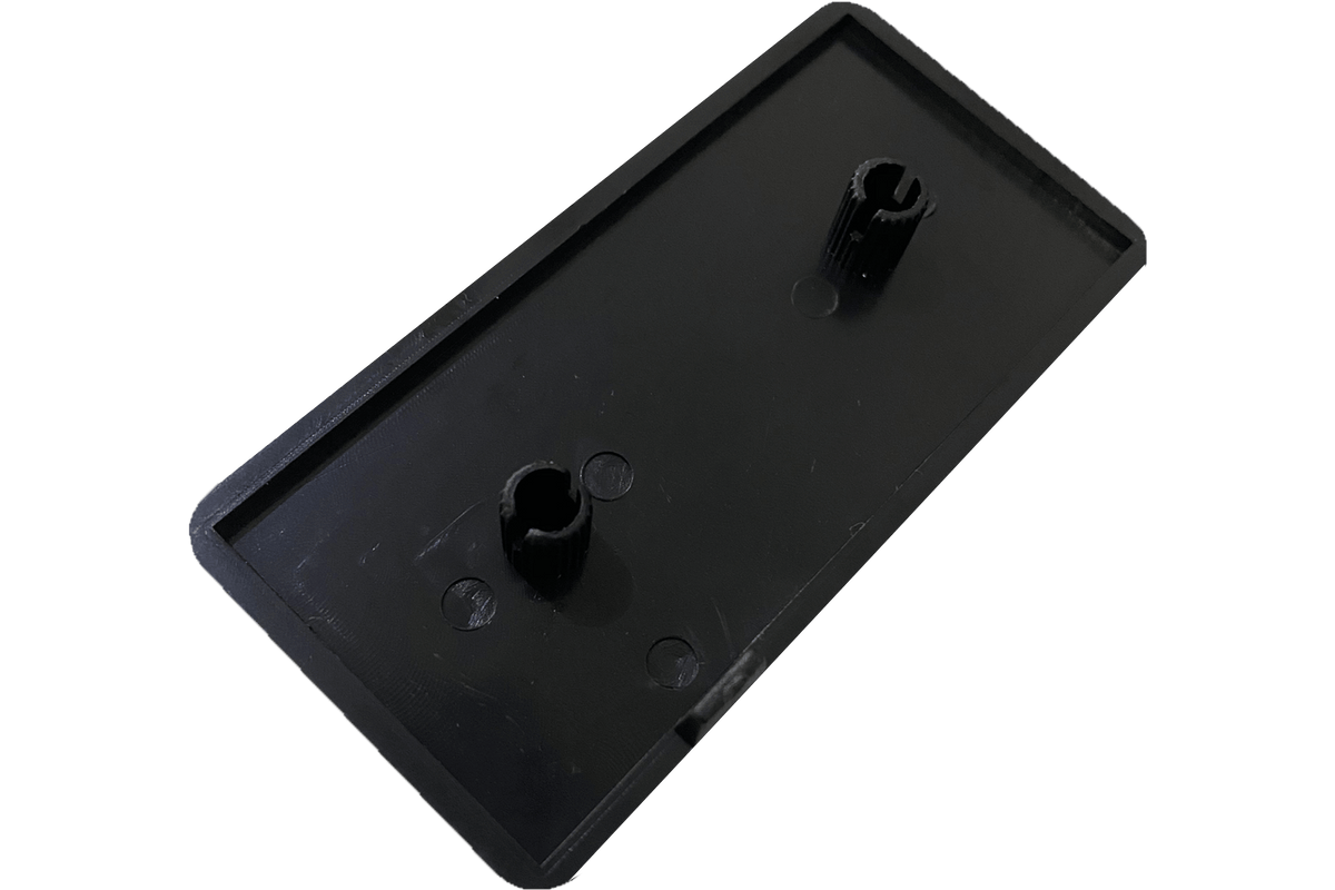 80 X 40mm Plastic Extrusion End Cap - Pack of 2
