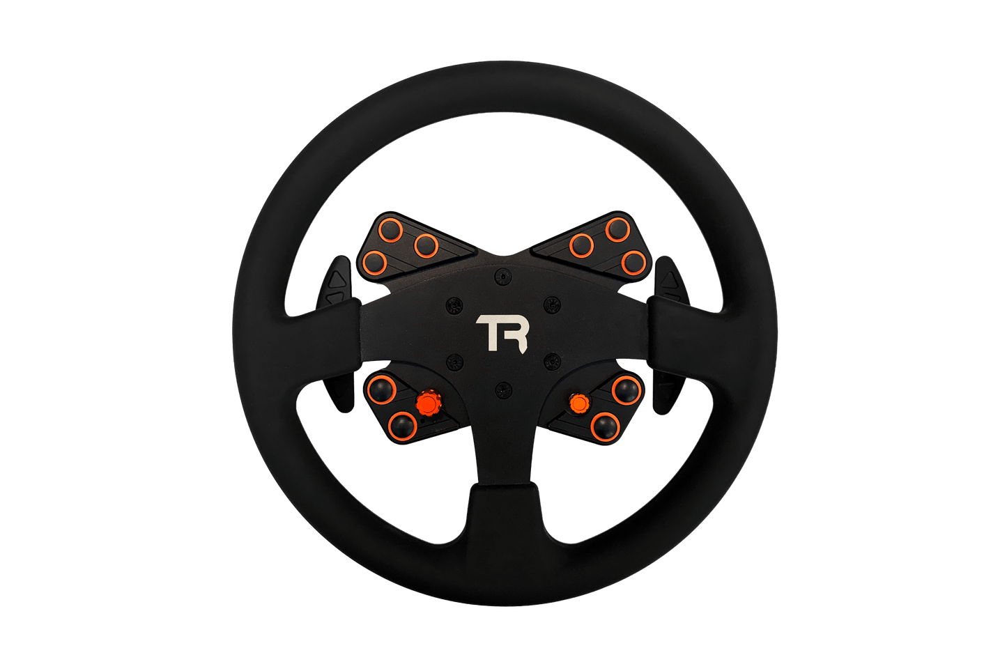 330mm/13" Round Sim Racing Wheel – Aluminium with Durable Silicon Hand Grips