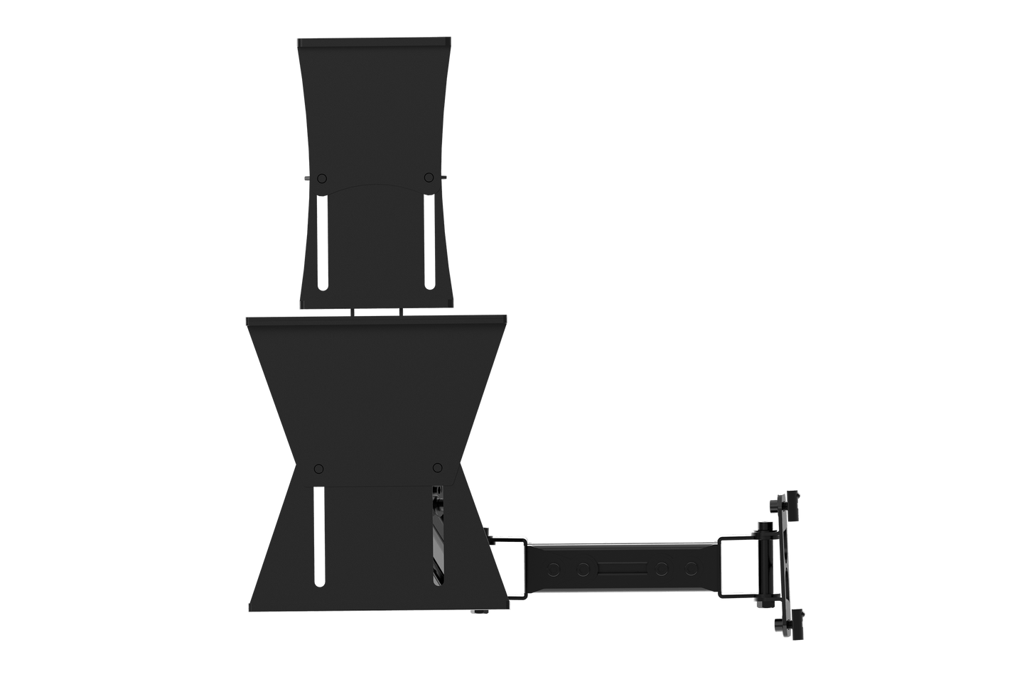 Tablet & Button Box Holder V2 — Universal Swivel Mount for Sim Racing & Flight Sim Rigs
