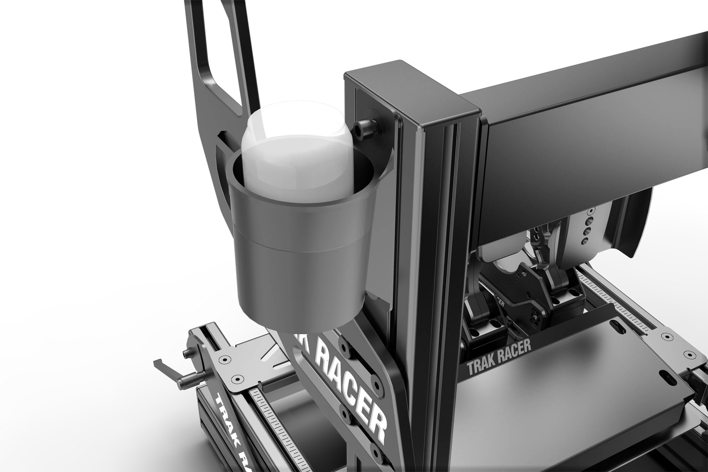 Universal Sim Rig Cup Holder — Bottle & Cup Mount for Aluminium Profile Cockpits
