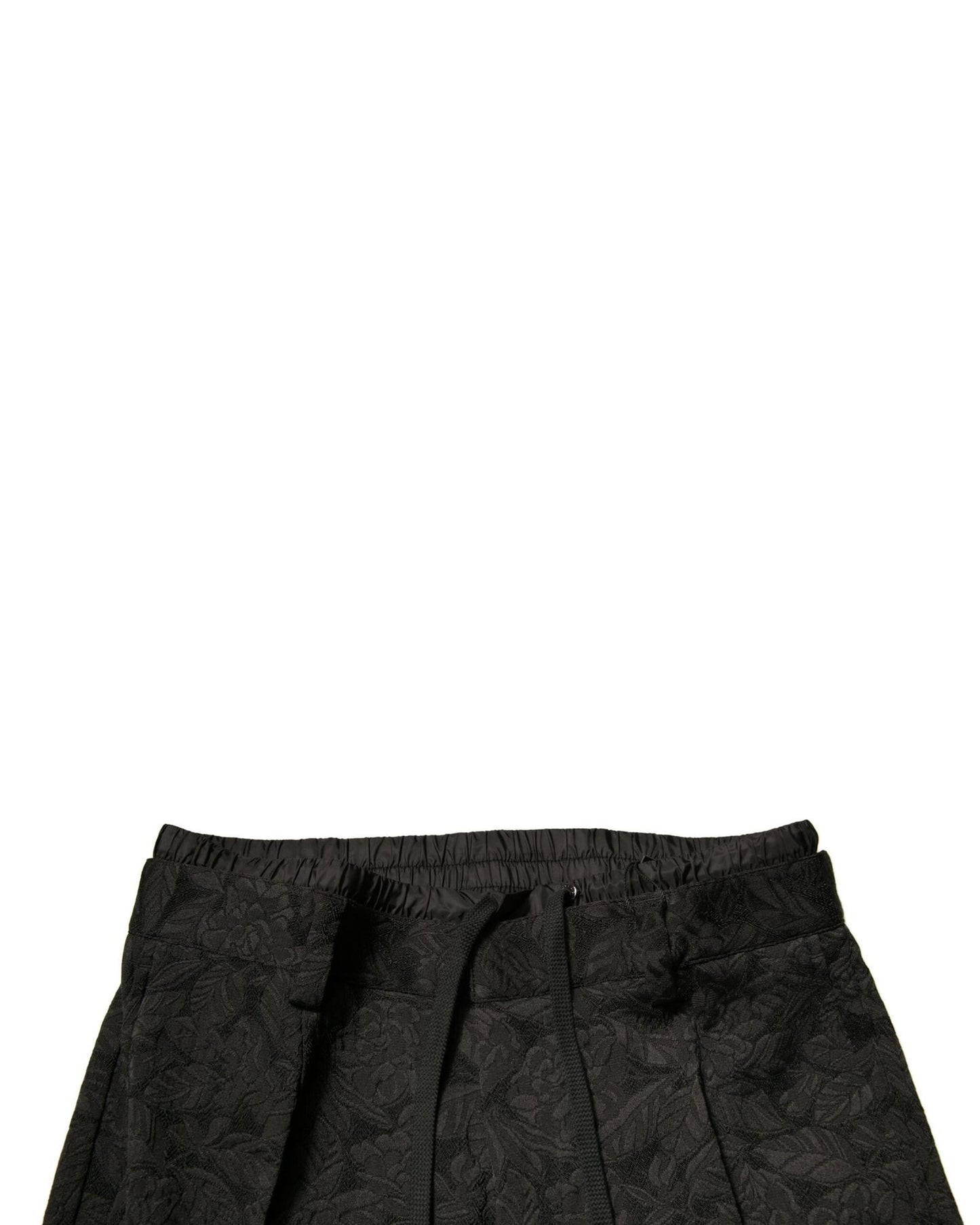 Dolce & Gabbana Men's Black Brocade Polyester Skinny Dress Pants - 44 IT