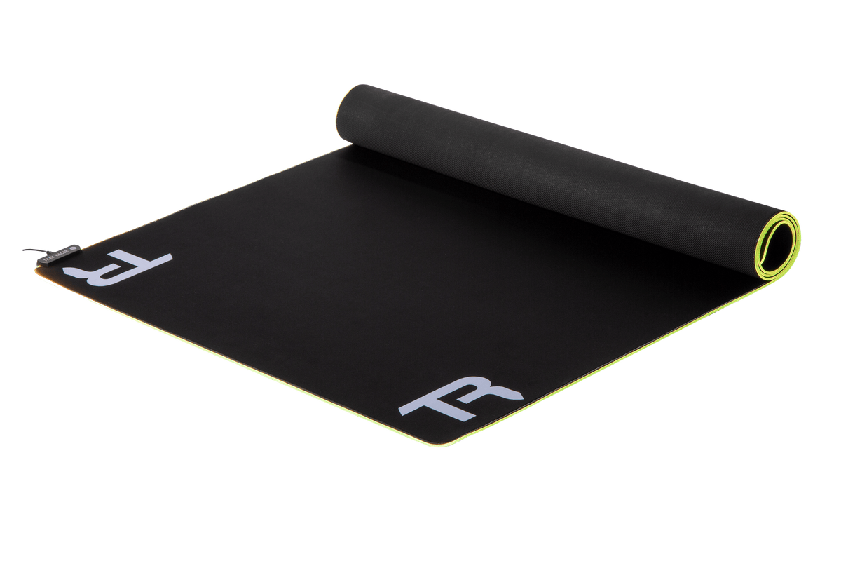 Premium Neoprene Sim Racing Floor Mat with RGB Neon LED Lighting