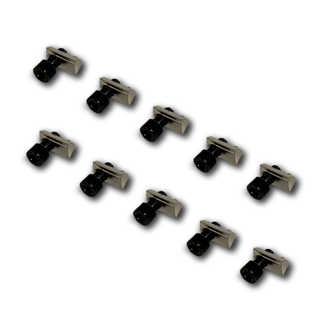 Hex Bolt and Ball-bearing Nut for 8mm T-Slot - Set of 10 or 20