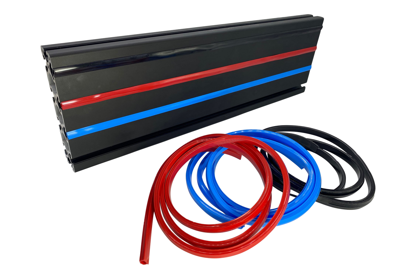 2m/79" Blue Rubber Dust/Design Strip – Anti-Slip Protective Edge Trim for Aluminium Profile Sim Rigs