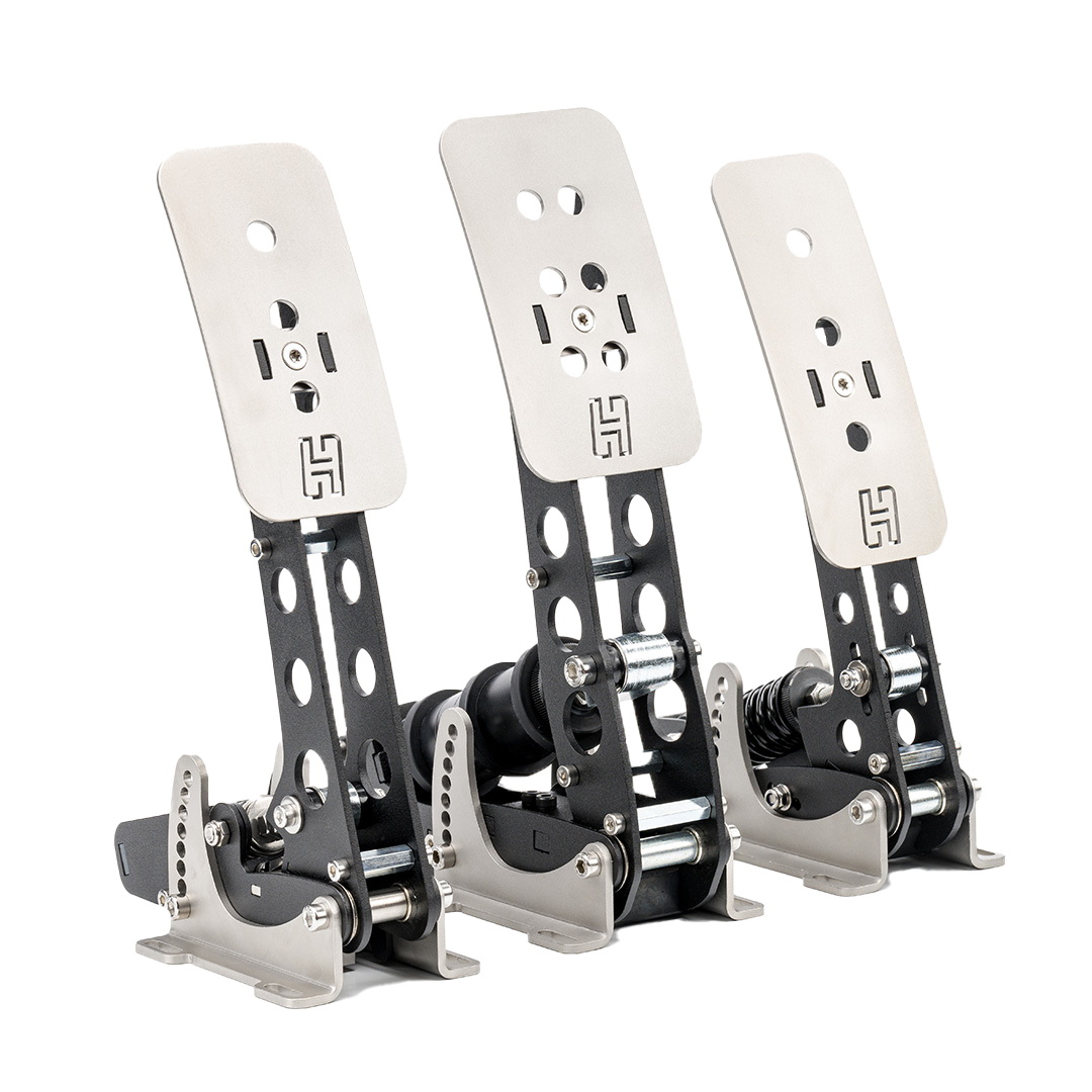 Heusinkveld Sprint 3-Pedal Set (Black) – Professional Sim Racing Brake, Throttle & Clutch | Load Cell Precision