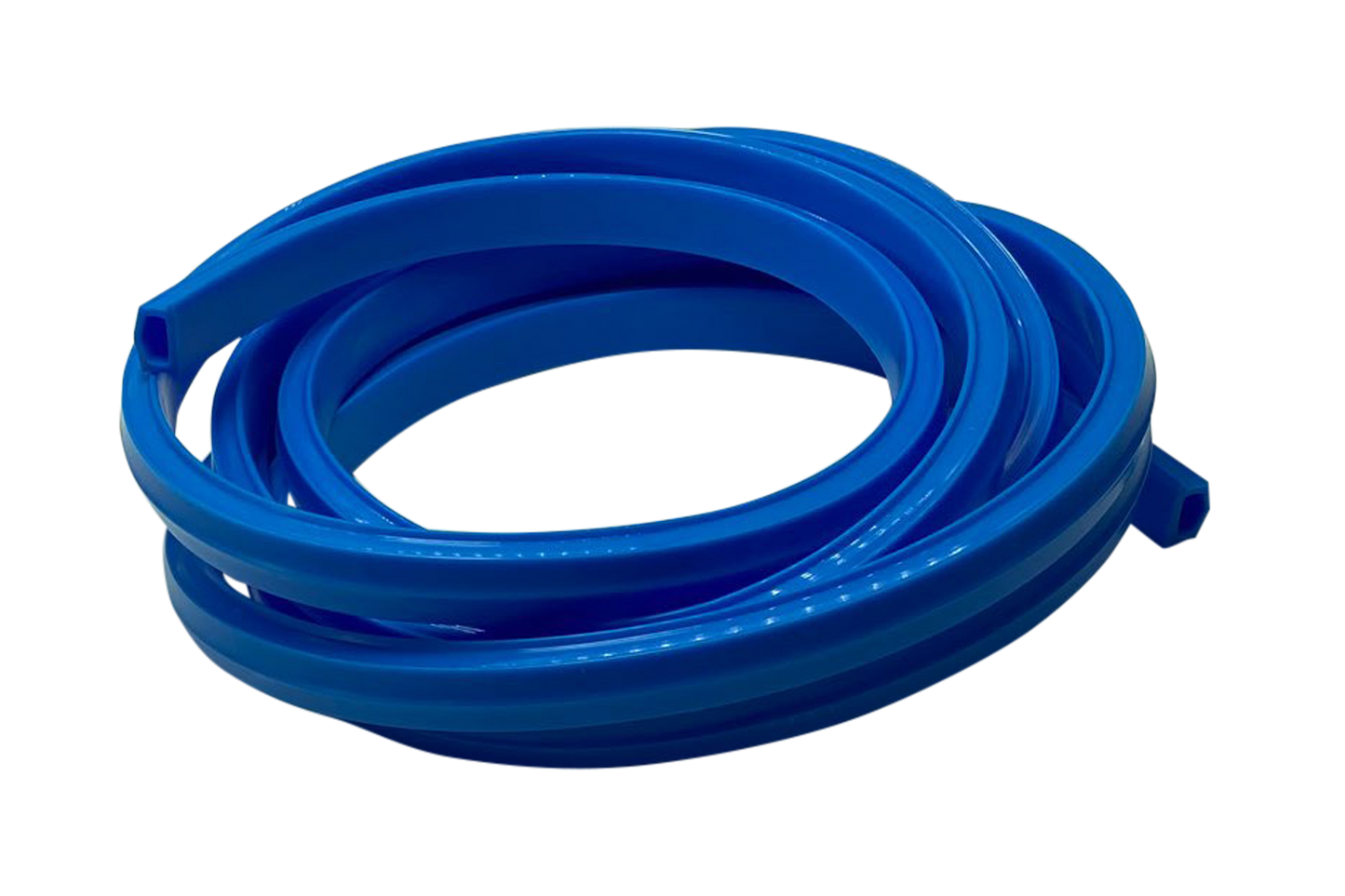 2m/79" Blue Rubber Dust/Design Strip – Anti-Slip Protective Edge Trim for Aluminium Profile Sim Rigs