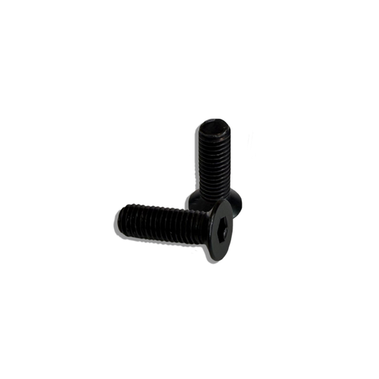 M8 x 25mm Hardened Flat Hex Screws - Pack of 10