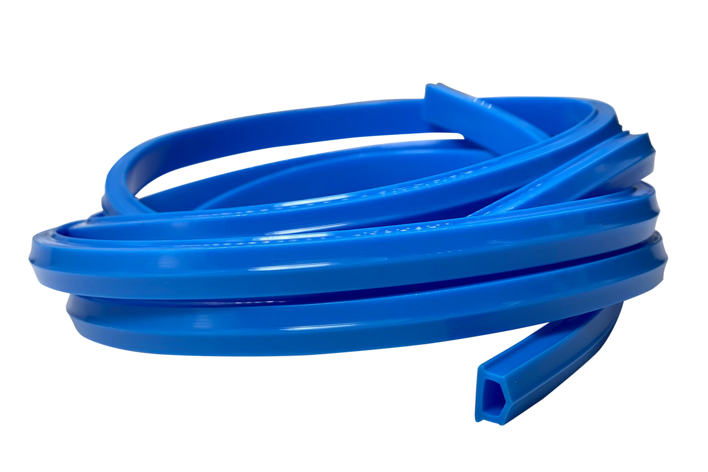 2m/79" Blue Rubber Dust/Design Strip – Anti-Slip Protective Edge Trim for Aluminium Profile Sim Rigs