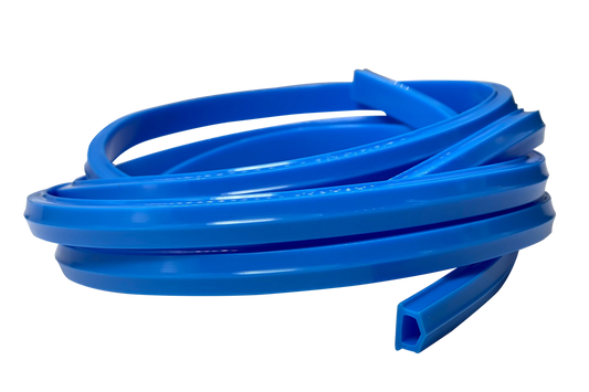 2m/79" Blue Rubber Dust/Design Strip – Anti-Slip Protective Edge Trim for Aluminium Profile Sim Rigs