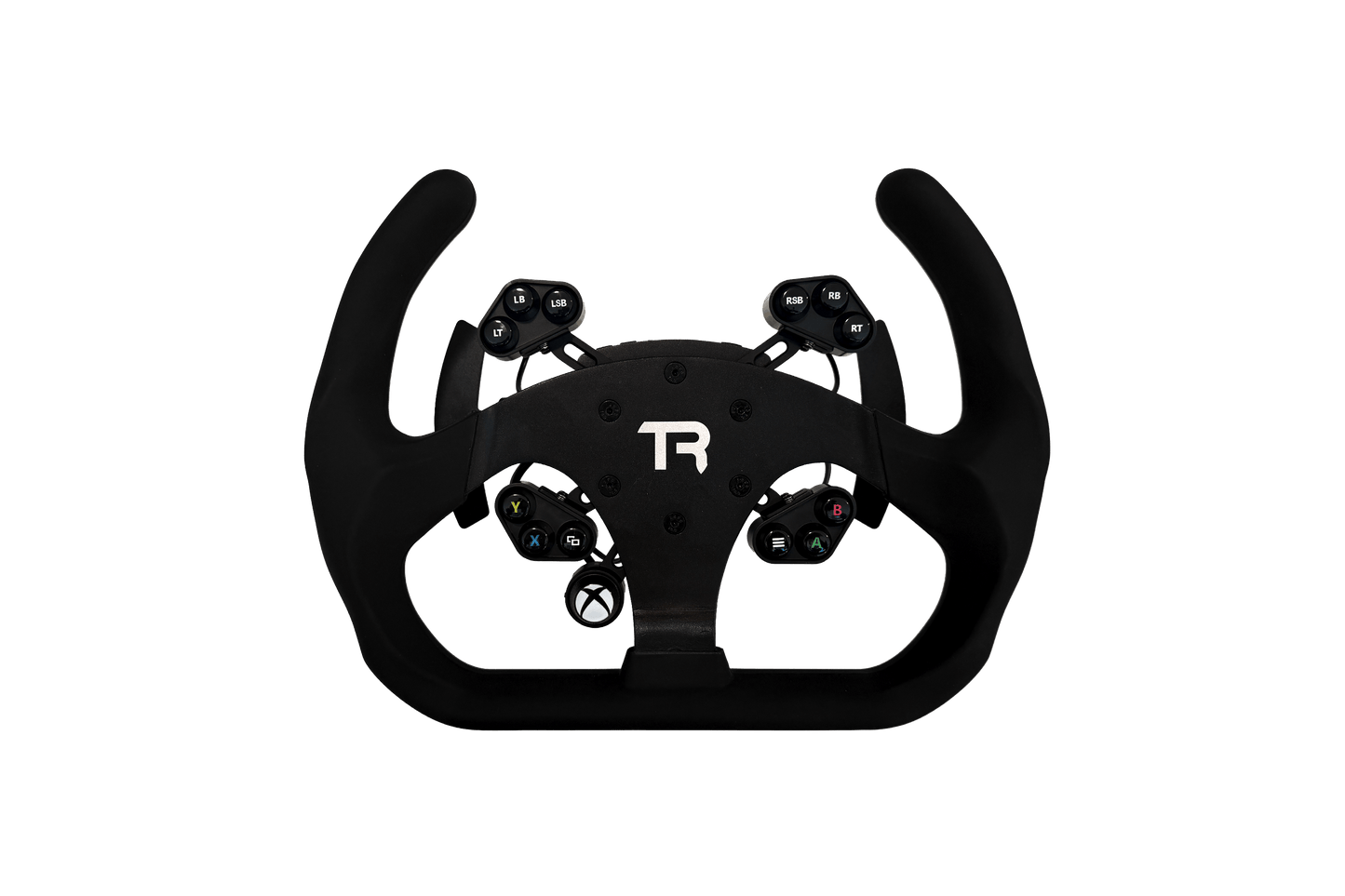 330mm/13" Flat-Bottom Open GT Sim Racing Wheel – Aluminium with Durable Silicon Hand Grips