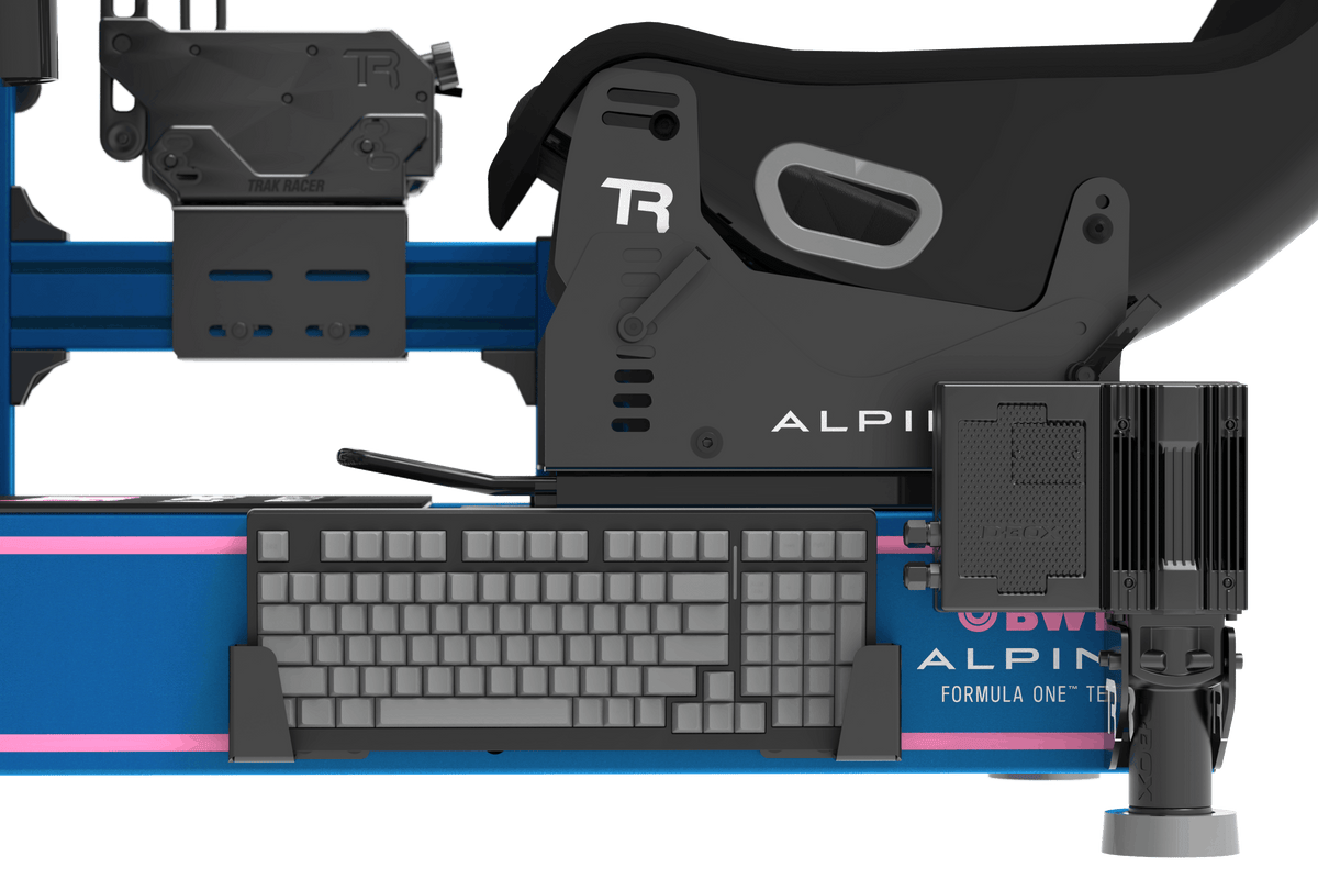 Universal Sim Racing & Flight Simulator Keyboard Holder for Aluminum Cockpits