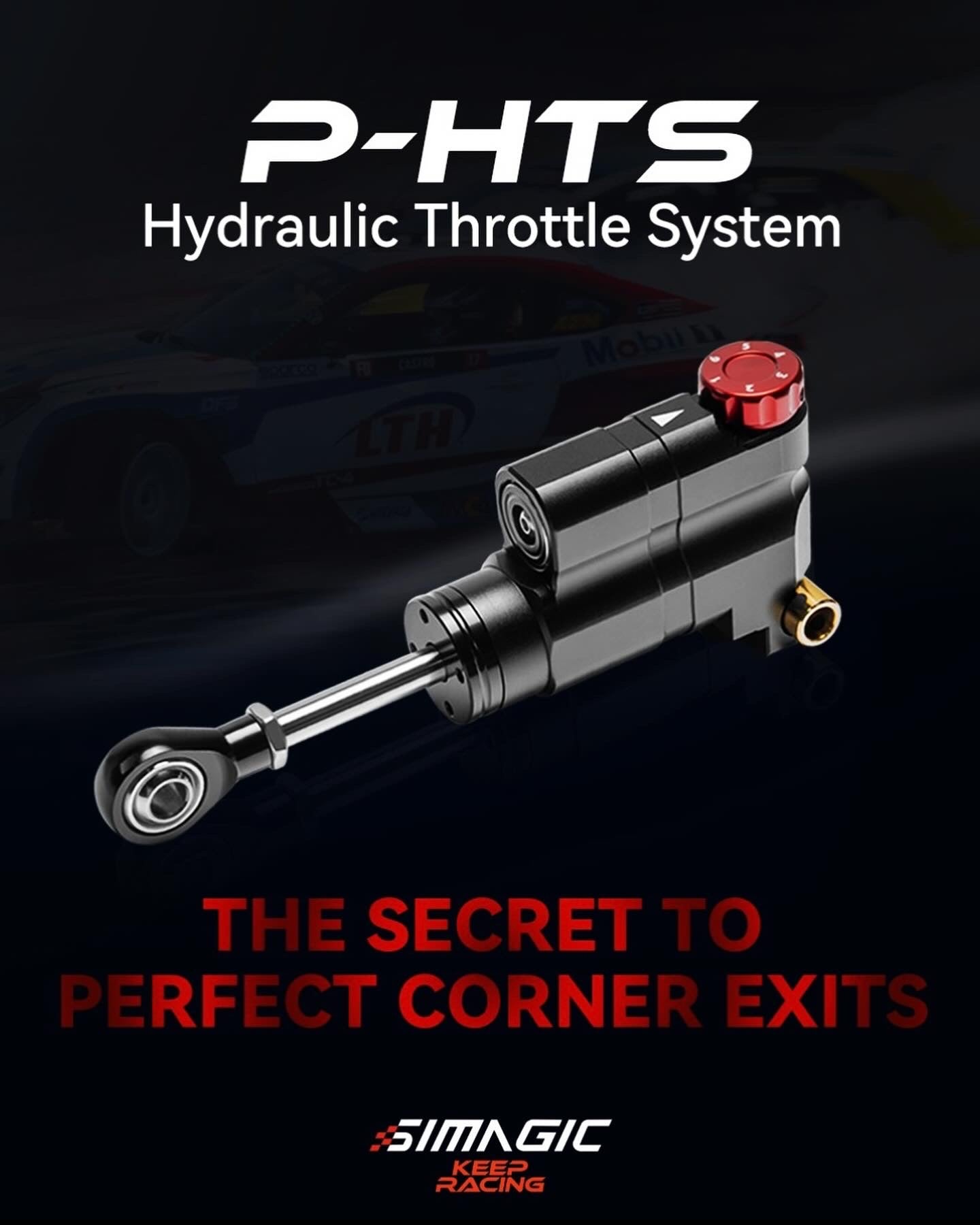Simagic P-HTS Hydraulic Throttle System – 6-Step Adjustable Damper for P1000 / P1000i