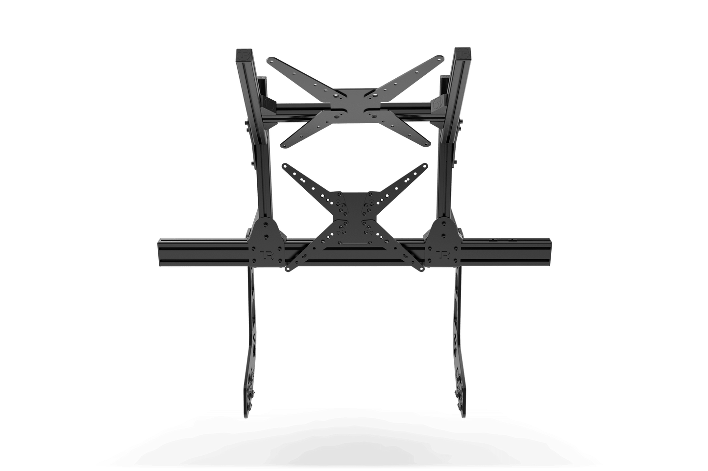 Cockpit-Mounted Dual (2) Monitor Stand – Up to 80" Display for Sim Racing, Flight Simulation & Truck Simulators
