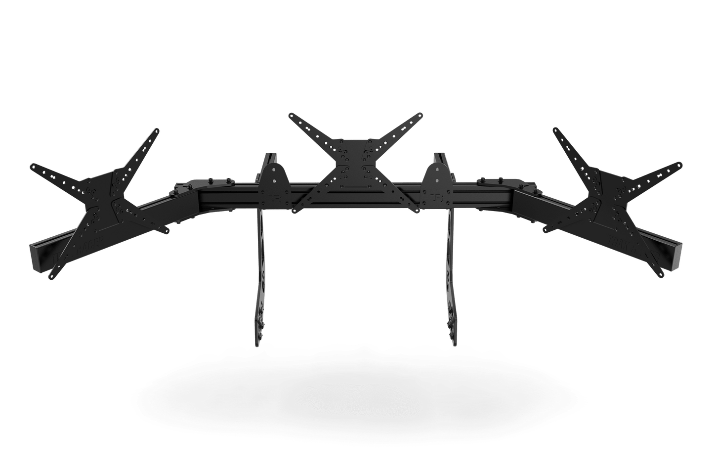 Cockpit-Mounted Triple (3) Monitor Stand – Up to 45" Displays for Sim Racing, Flight Simulation & Truck Simulators