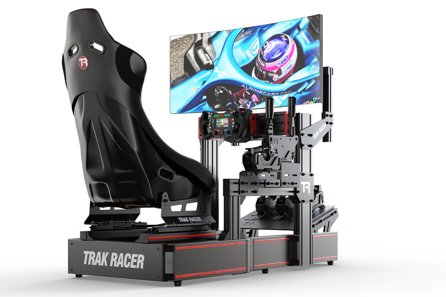 Cockpit-Mounted Single Monitor Stand (Lite) — Compact Monitor Mount for Sim Racing & Flight Sim Rigs