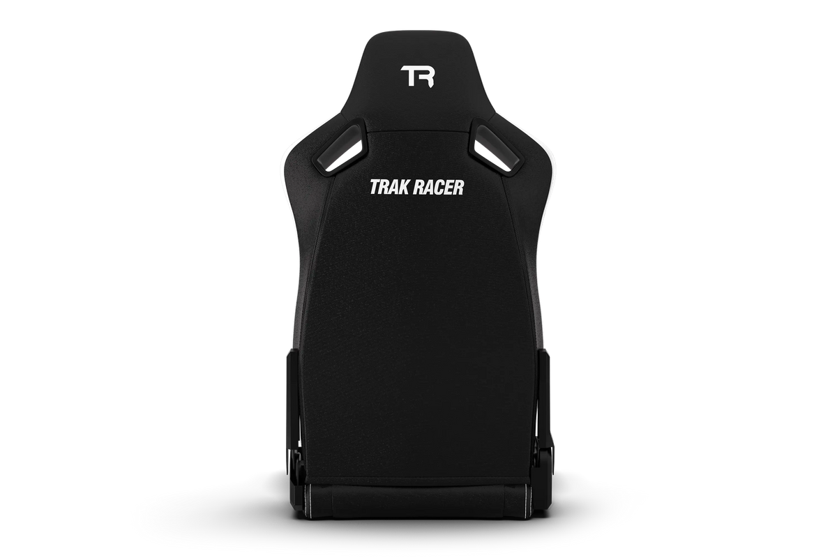RE2 Dual-Lock Reclining Sim Racing Seat - White Diamond-Stitched Leather-Style