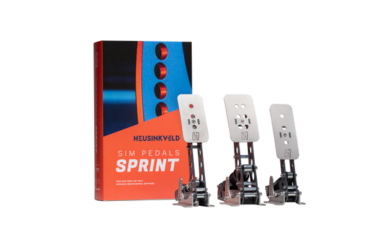 Heusinkveld Sprint 3-Pedal Set (Black) – Professional Sim Racing Brake, Throttle & Clutch | Load Cell Precision