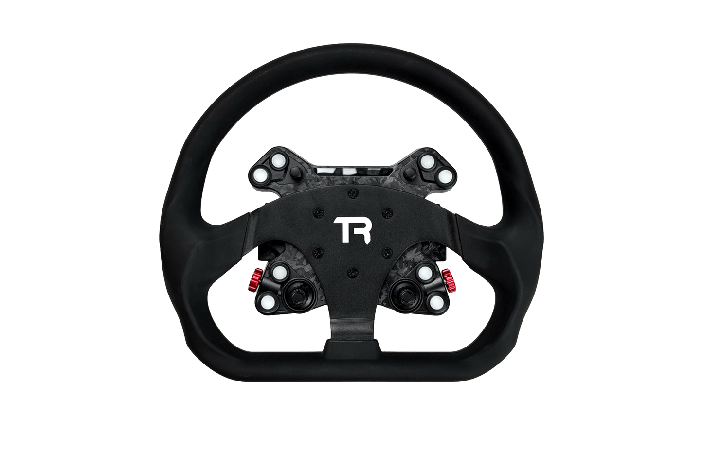 330mm/13" Flat-Bottom GT Sim Racing Wheel – Aluminium with Durable Silicon Hand Grips