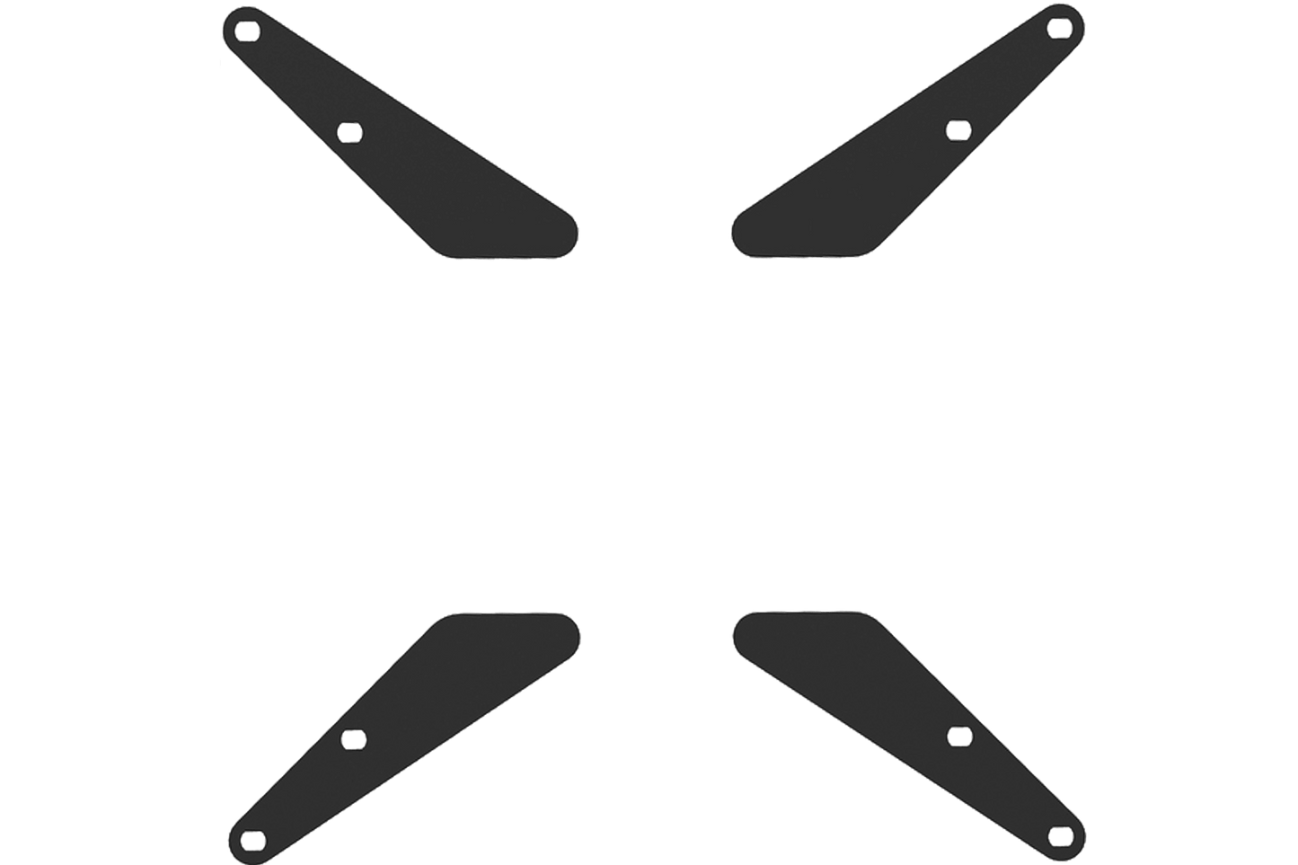 Set of 3 Monitor Stand Brackets for TVs/Large Monitors