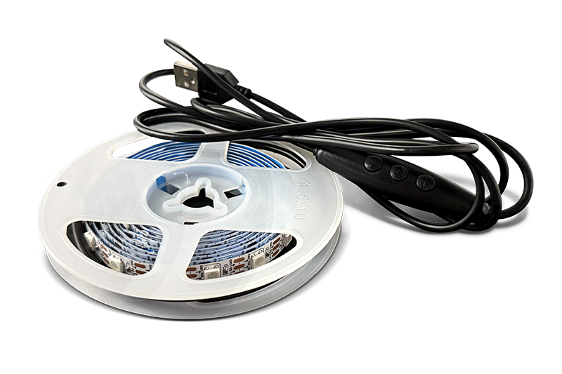 Trak Racer 2m LED Strip Light Set with 1m USB Cable – 3m Total Length Per Strip (Set of 2)