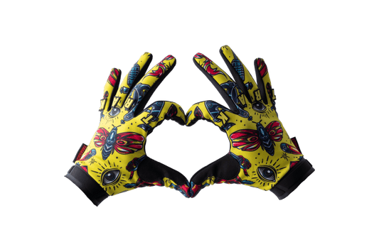 ﻿Trak Racer Multi-Use Sim Racing Gloves - Yellow