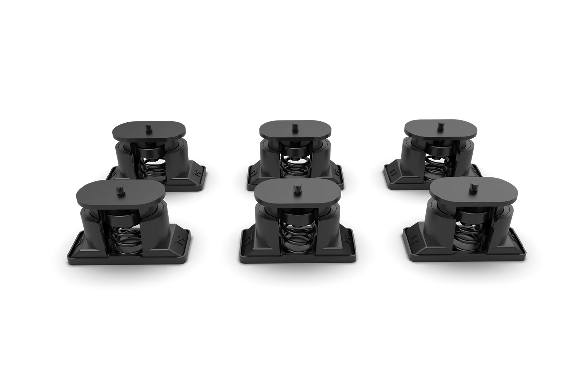 Universal Vibration Isolation Kit – Set of 6 Heavy-Duty Rubber Isolation Feet