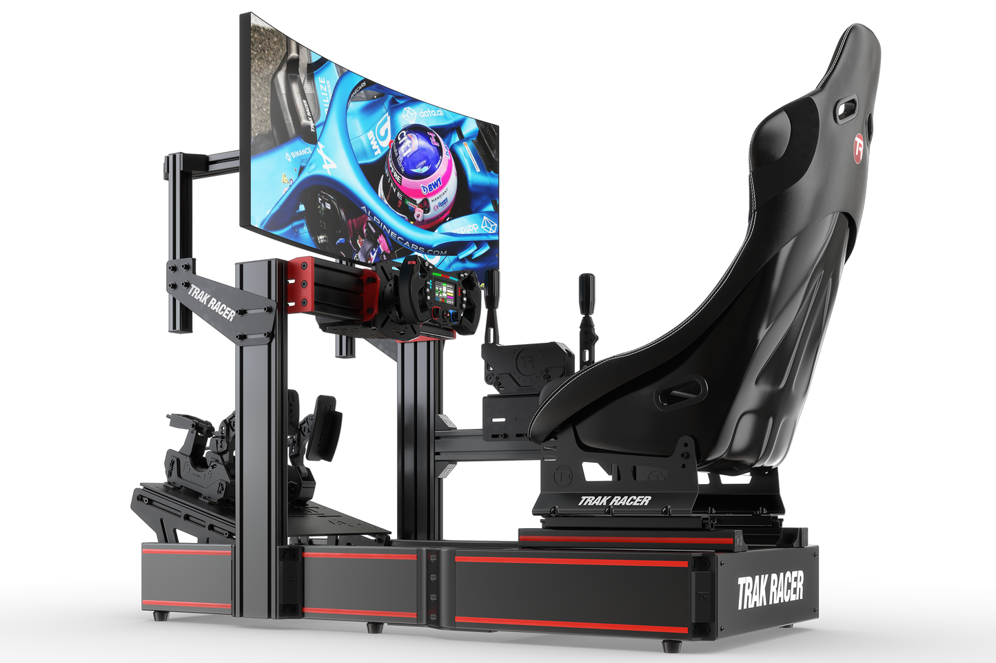 Cockpit-Mounted Single Monitor Stand (Lite) — Compact Monitor Mount for Sim Racing & Flight Sim Rigs
