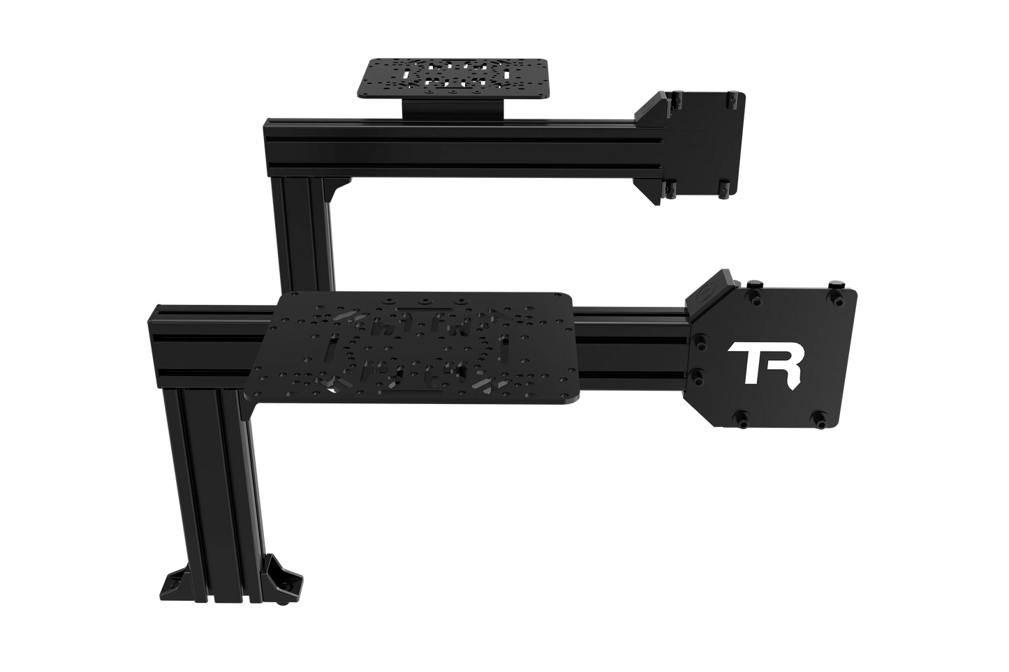 Flight Sim Control Mounts with 2 Side Supports for all Aluminum Cockpits