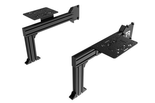 Flight Sim Control Mounts with 2 Side Supports for all Aluminum Cockpits
