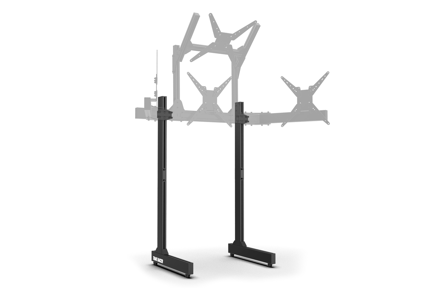 Freestanding Monitor Stand Leg Support Kit with Rubber Floor Protectors