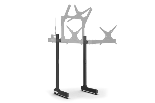 Freestanding Monitor Stand Leg Support Kit with Rubber Floor Protectors