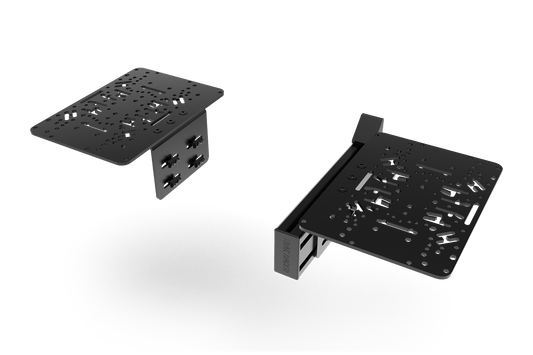Flight Sim Control Mounts with 1 Side Support for all Aluminum Cockpits