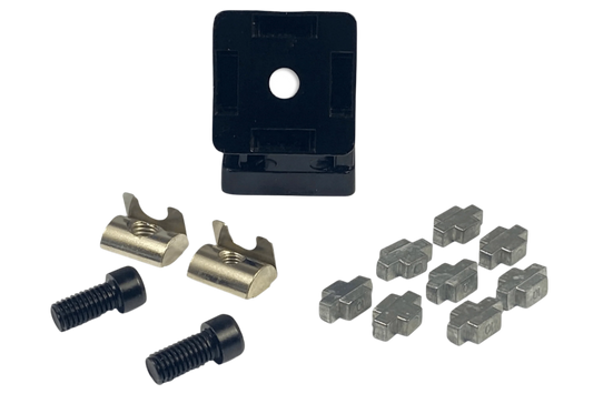 40x40mm (1.57" x 1.57") Flexible Pivot Joint Connector — For 8mm (0.31") Slot Aluminium Extrusion