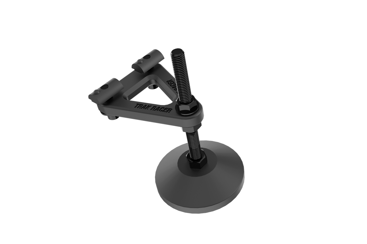 Adjustable Levelling Legs with Rubber Feet & Mounting Plates (Set of 4) for Sim Rig Chassis