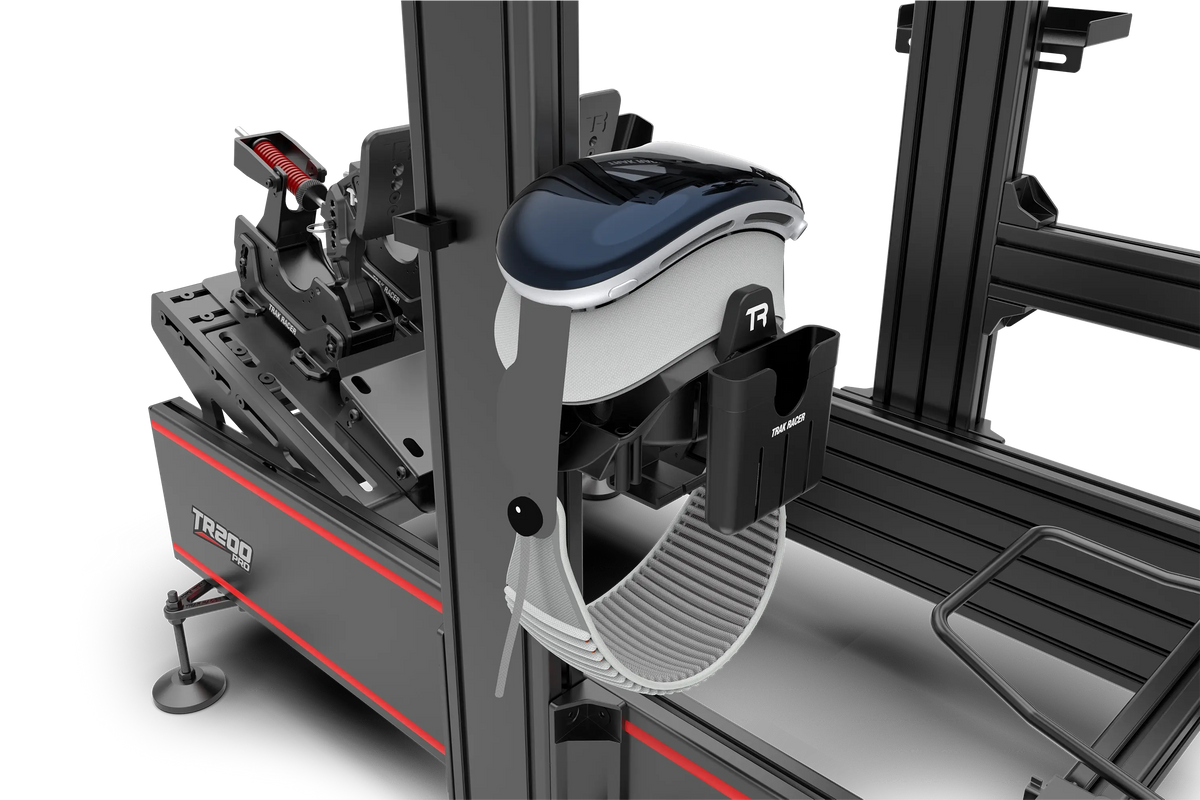 Universal VR Headset, Headphone, Drink, Phone & Tool Holder Mount for Sim Racing and Flight Simulation Cockpits