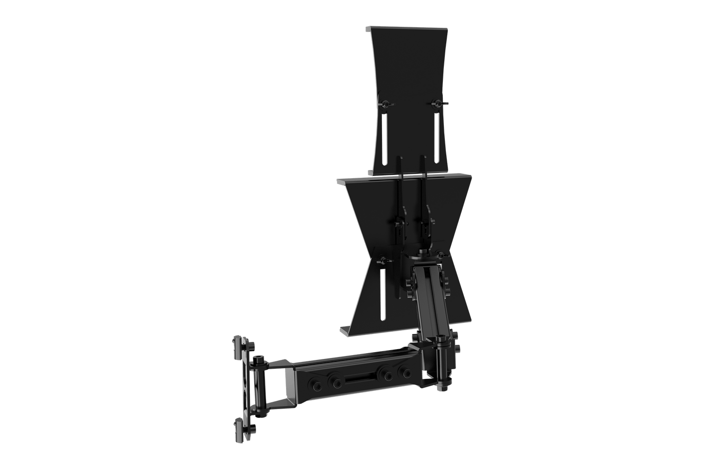Tablet & Button Box Holder V2 — Universal Swivel Mount for Sim Racing & Flight Sim Rigs