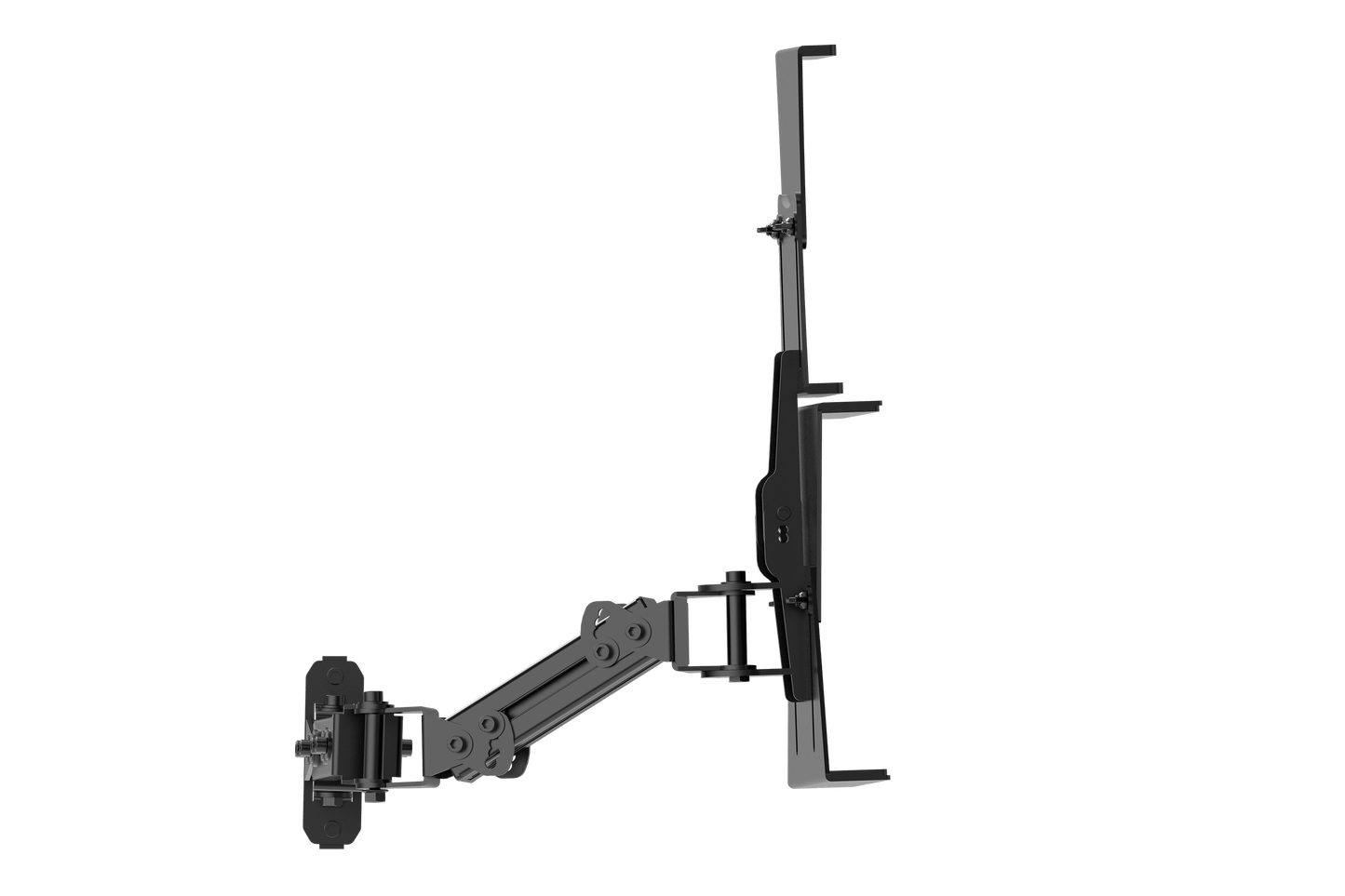 Tablet & Button Box Holder V2 — Universal Swivel Mount for Sim Racing & Flight Sim Rigs