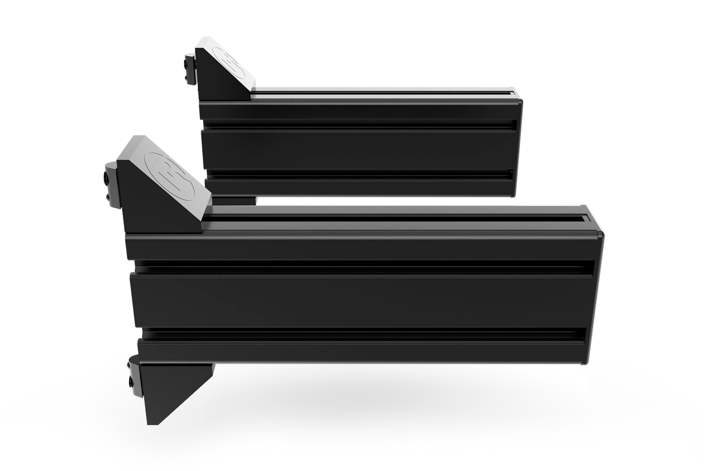 Set of 2 Universal Side Mount Supports — 240mm/9.45" (80x40mm / 3.15" x 1.57") for Sim Racing & Flight Sim Rigs