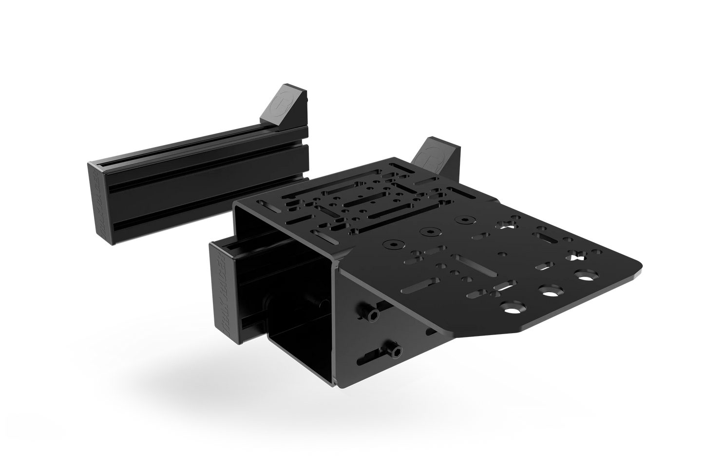 Set of 2 Universal Side Mount Supports — 240mm/9.45" (80x40mm / 3.15" x 1.57") for Sim Racing & Flight Sim Rigs