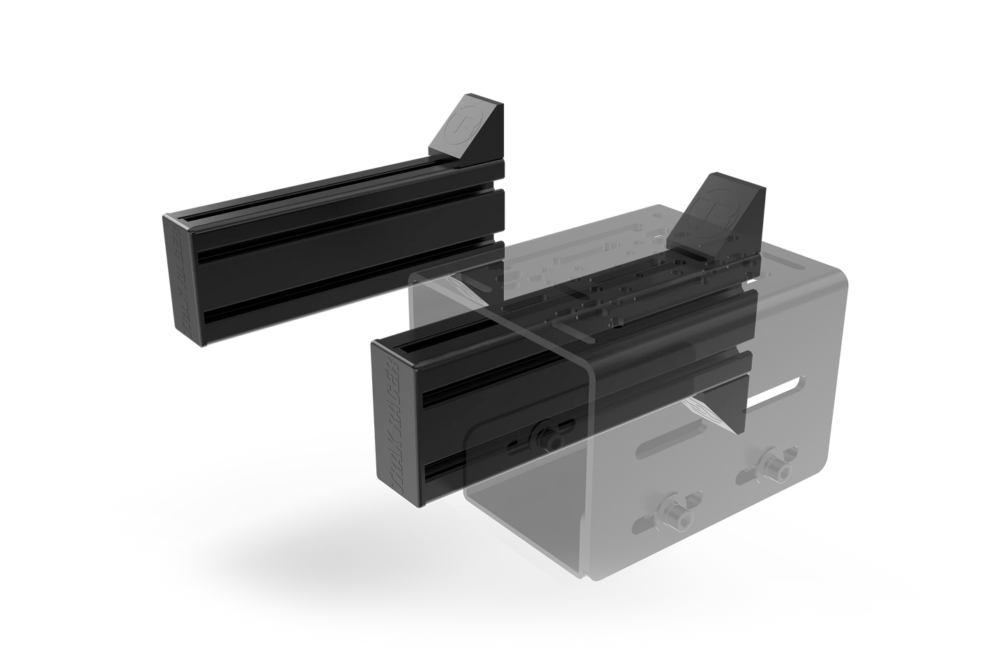 Set of 2 Universal Side Mount Supports — 240mm/9.45" (80x40mm / 3.15" x 1.57") for Sim Racing & Flight Sim Rigs