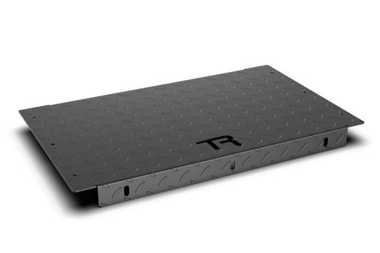 Heavy-Duty Sim Floor — 3mm Diamond Plate Cockpit Footrest for Sim Racing & Flight Sim