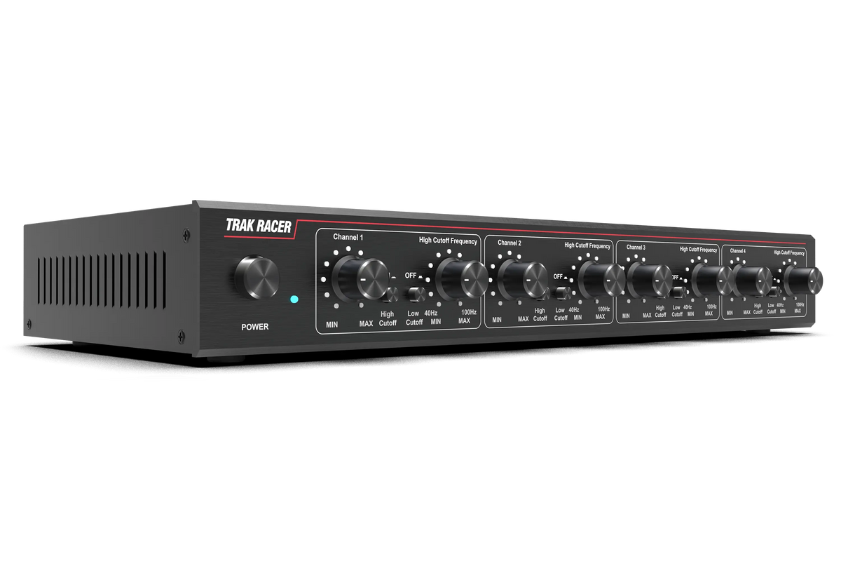 Trak Racer 4CH 40W Low-Frequency Class-D Amplifier with 2 Bass Shakers and Rig Mounts