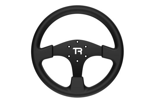 330mm/13" Round Sim Racing Wheel – Aluminium with Durable Silicon Hand Grips