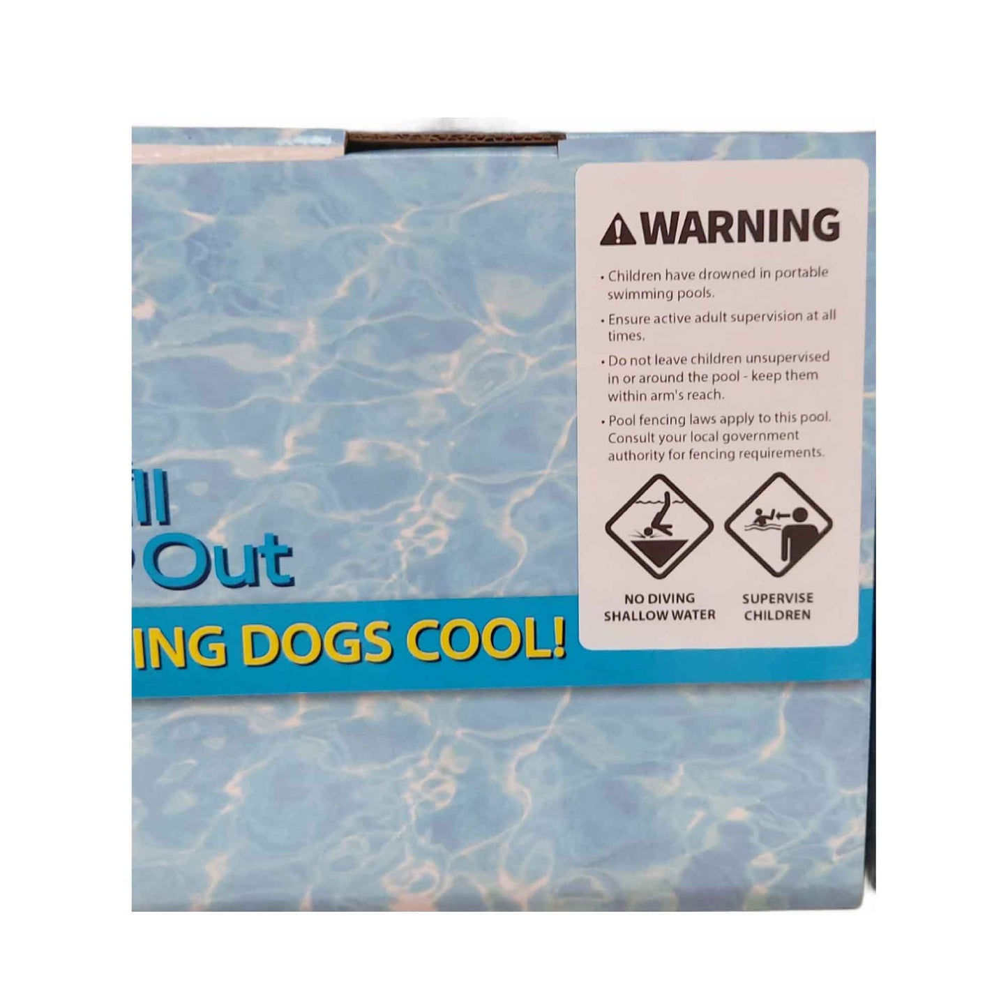 S Dog - Chill Out Plastic Pet Puppy Splash Fun All For Paws