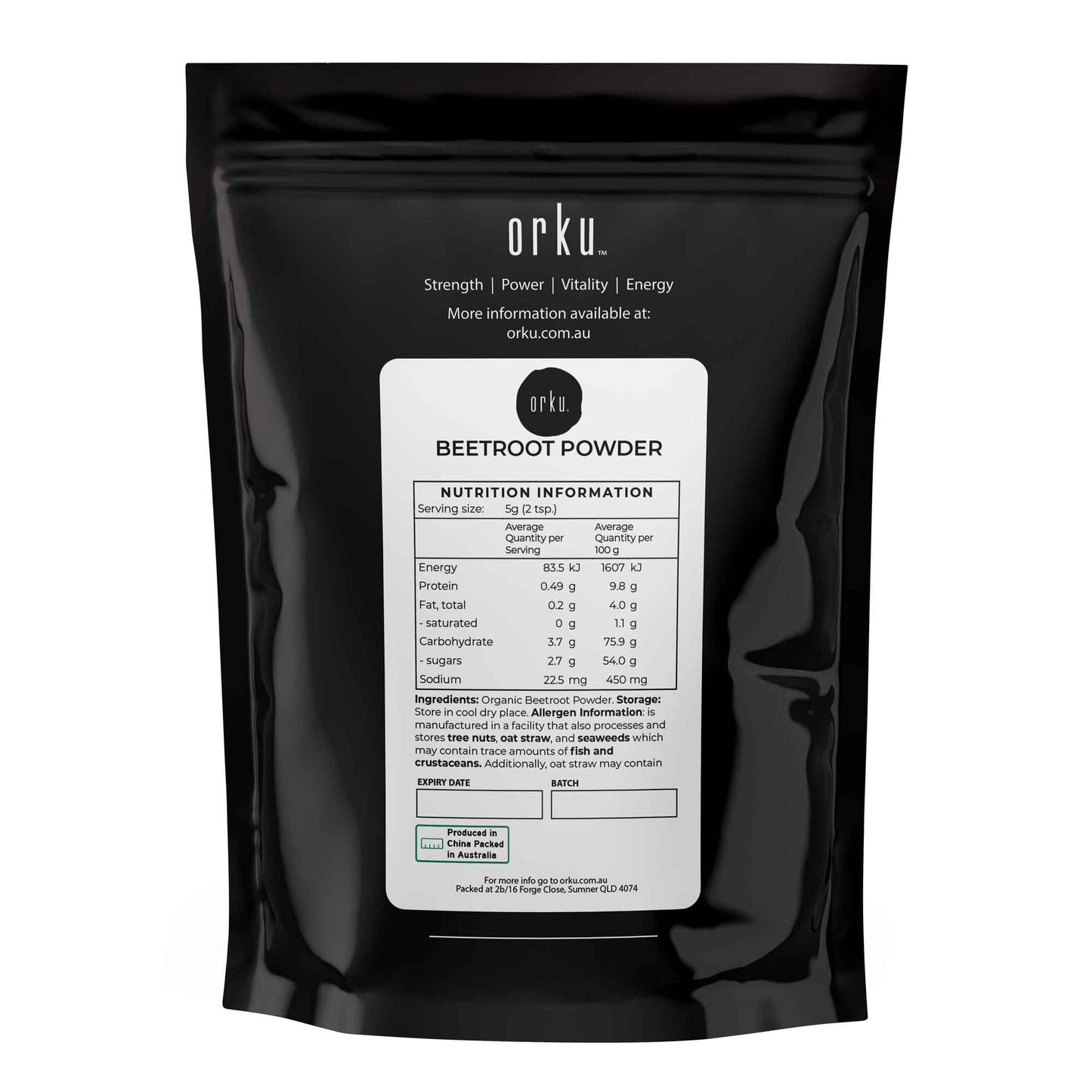 100g Organic Beetroot Powder Superfood Beet Root Supplement Beta Vulgaris