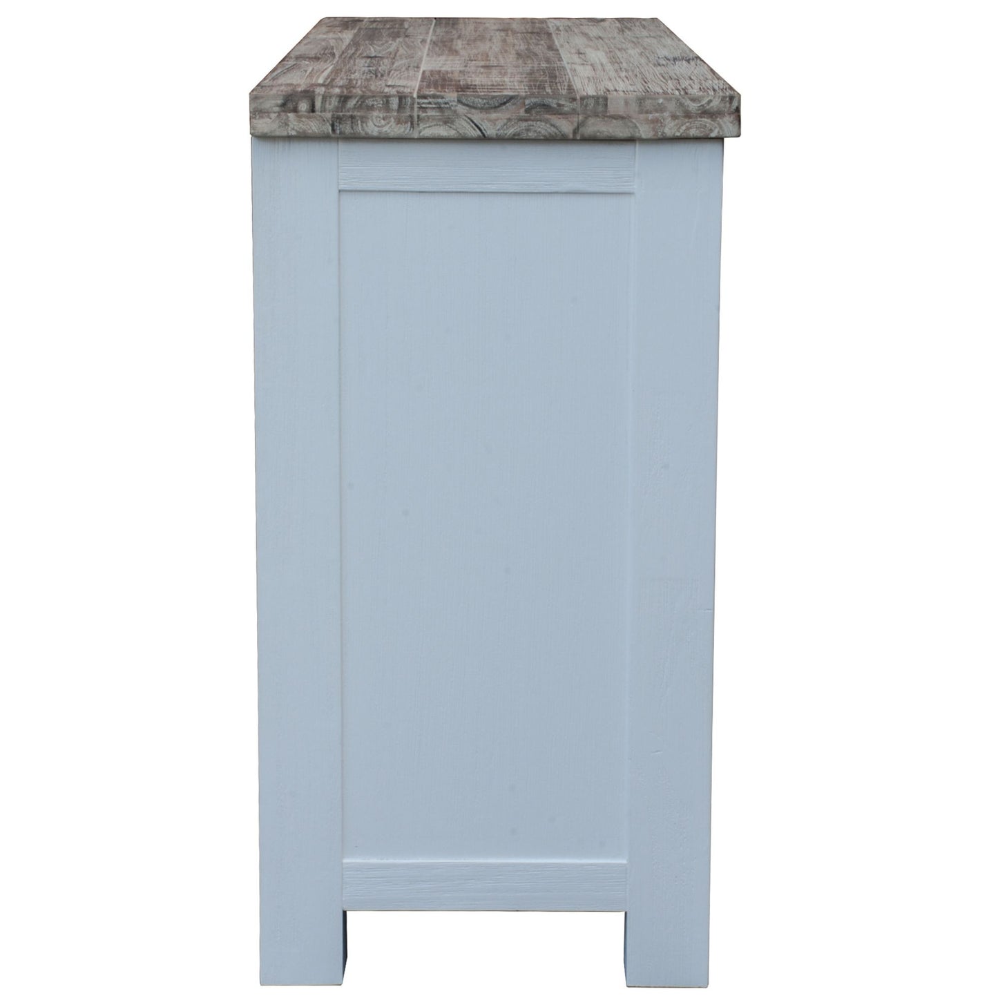 Plumeria Buffet Table 145cm 1 Door 3 Drawer Solid Acacia Timber - White Brush