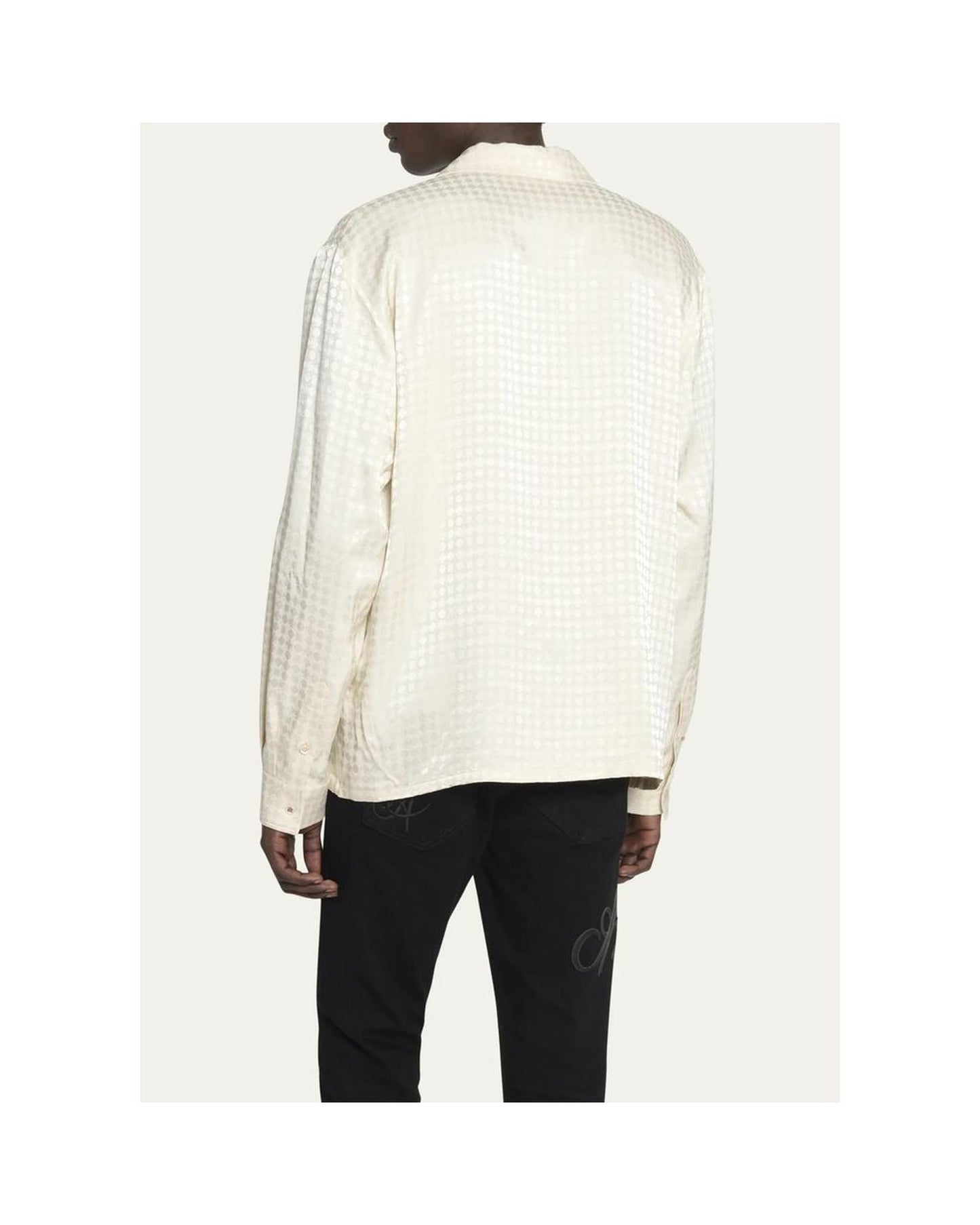 Amiri Men's White Viscose Shirt - L