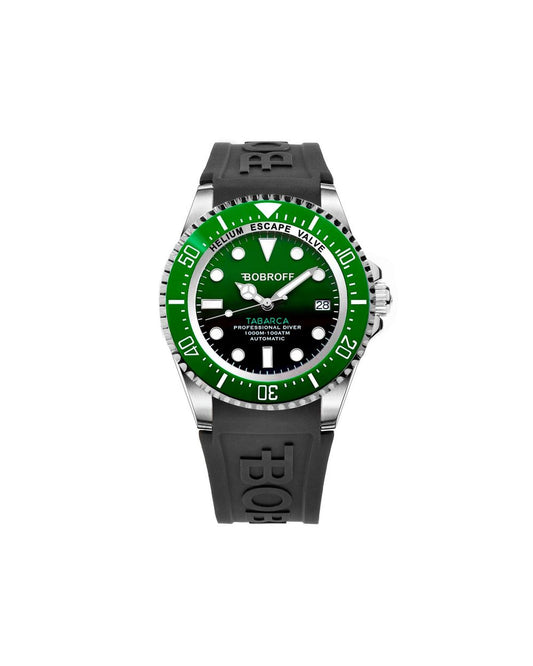 Bobroff Men's Black Rubber Watch - One Size