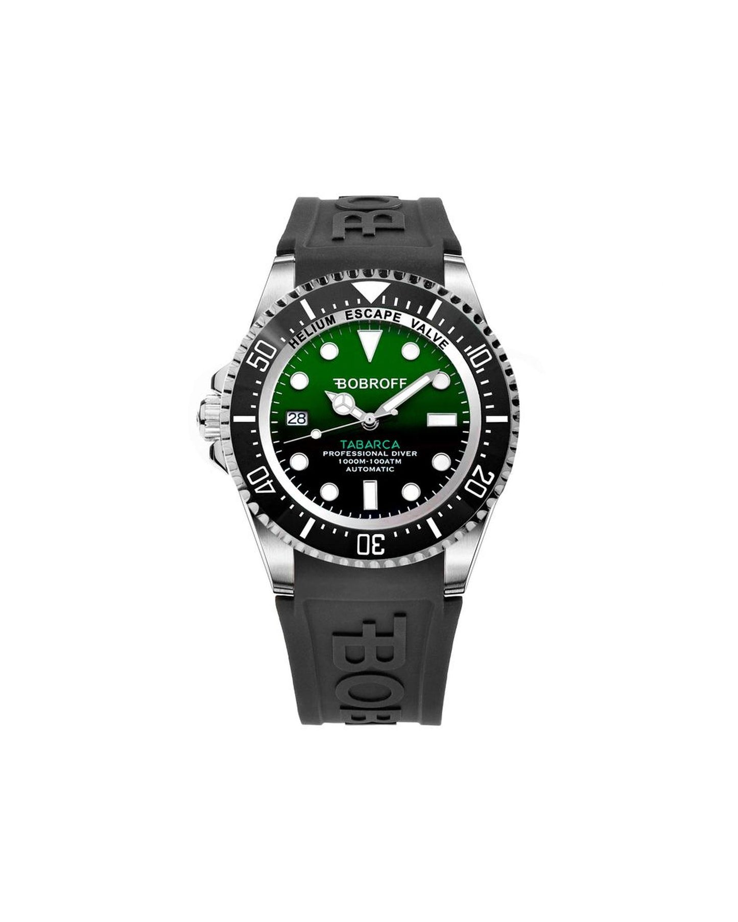 Bobroff Men's Black Rubber Watch - One Size
