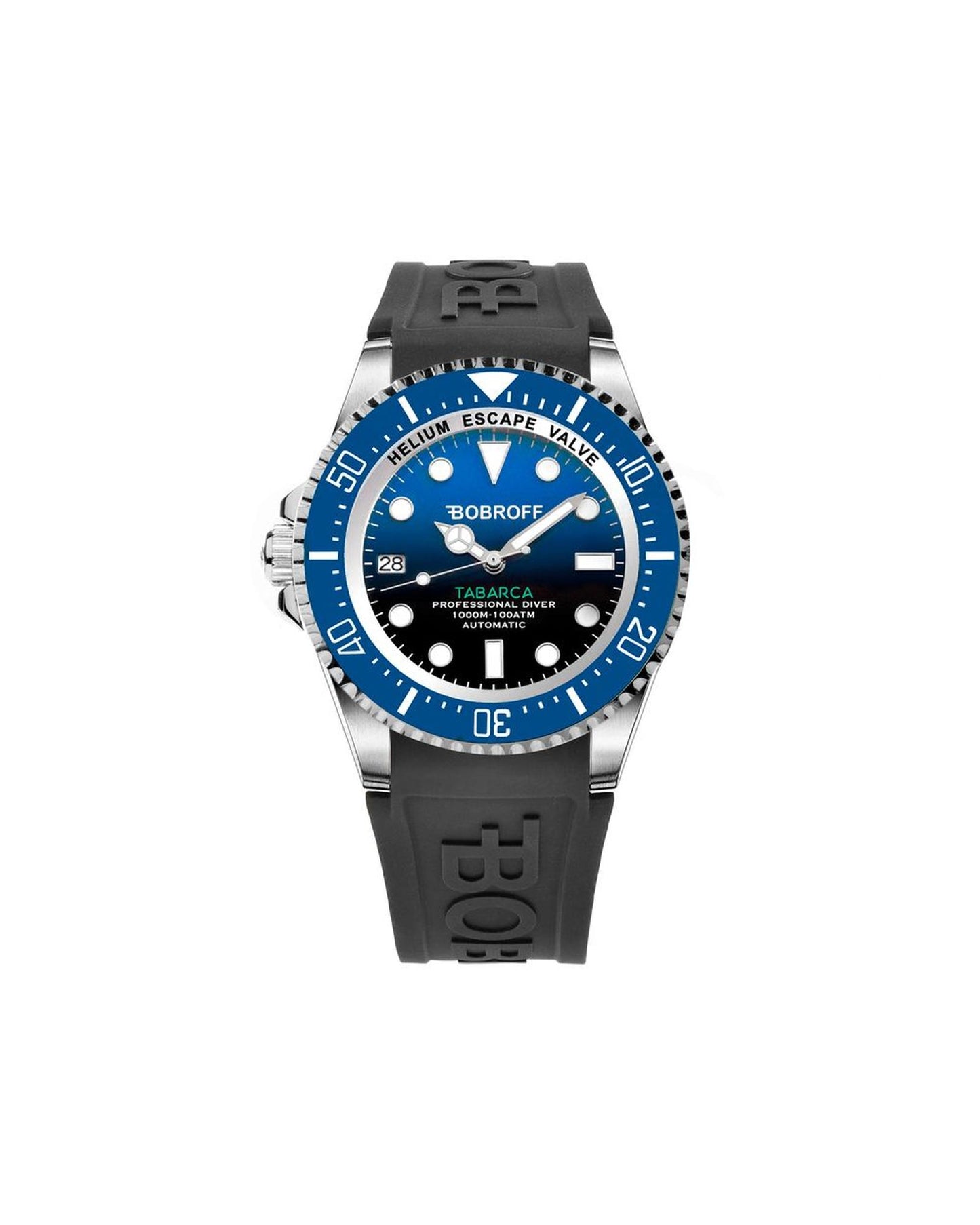 Bobroff Men's Black Rubber Watch - One Size